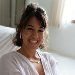 Handmade Asymmetrical geometric balance silver Drop necklace gift ideas for women - MeganCollinsJewellery