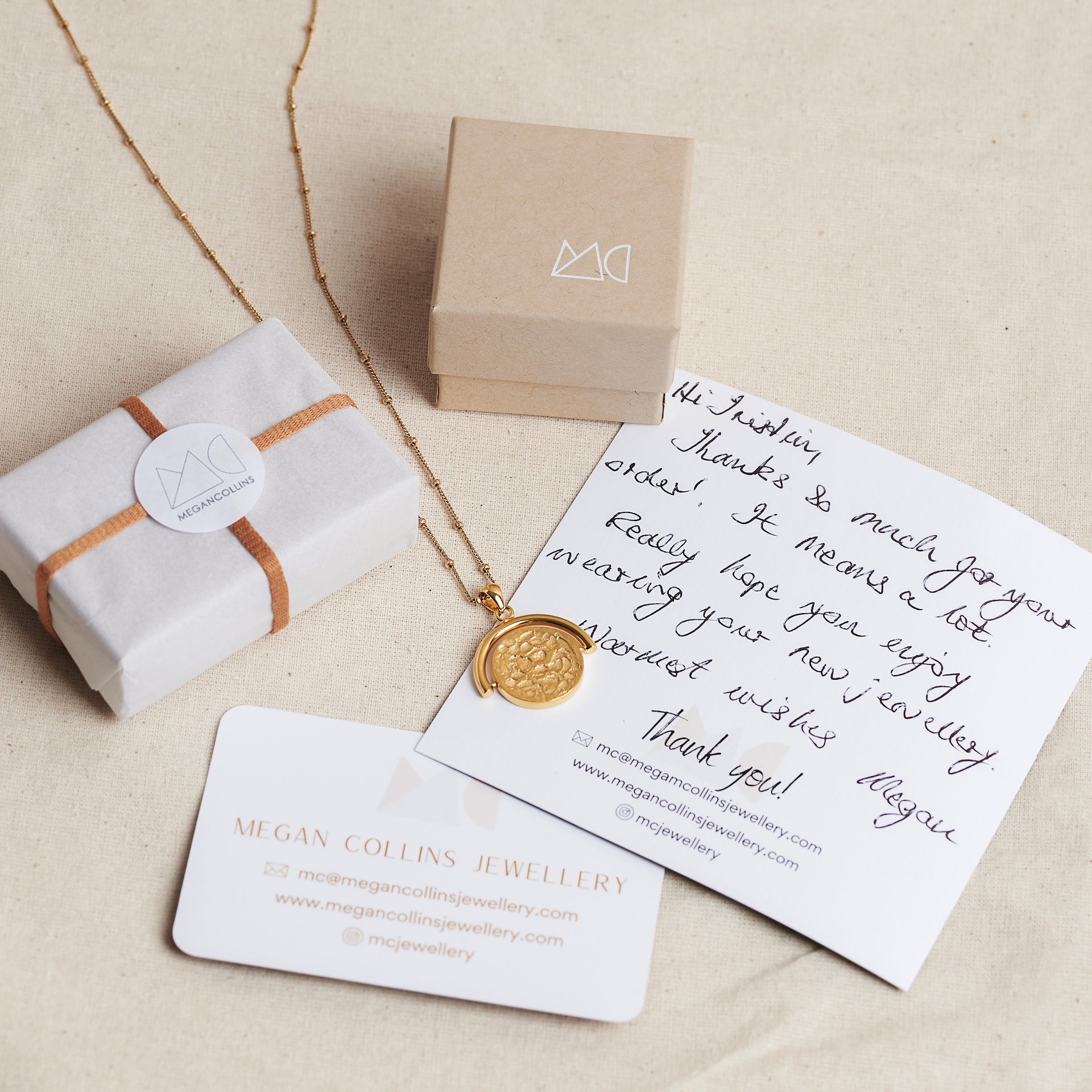 Megan Collins Jewellery - Handmade sustainable jewellery made from 100% Recycled Sterling Silver and Gold vermeil.