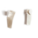 Ear Jacket Aike minimalist layered geometric handmade silver earrings- Megan Collins Jewellery