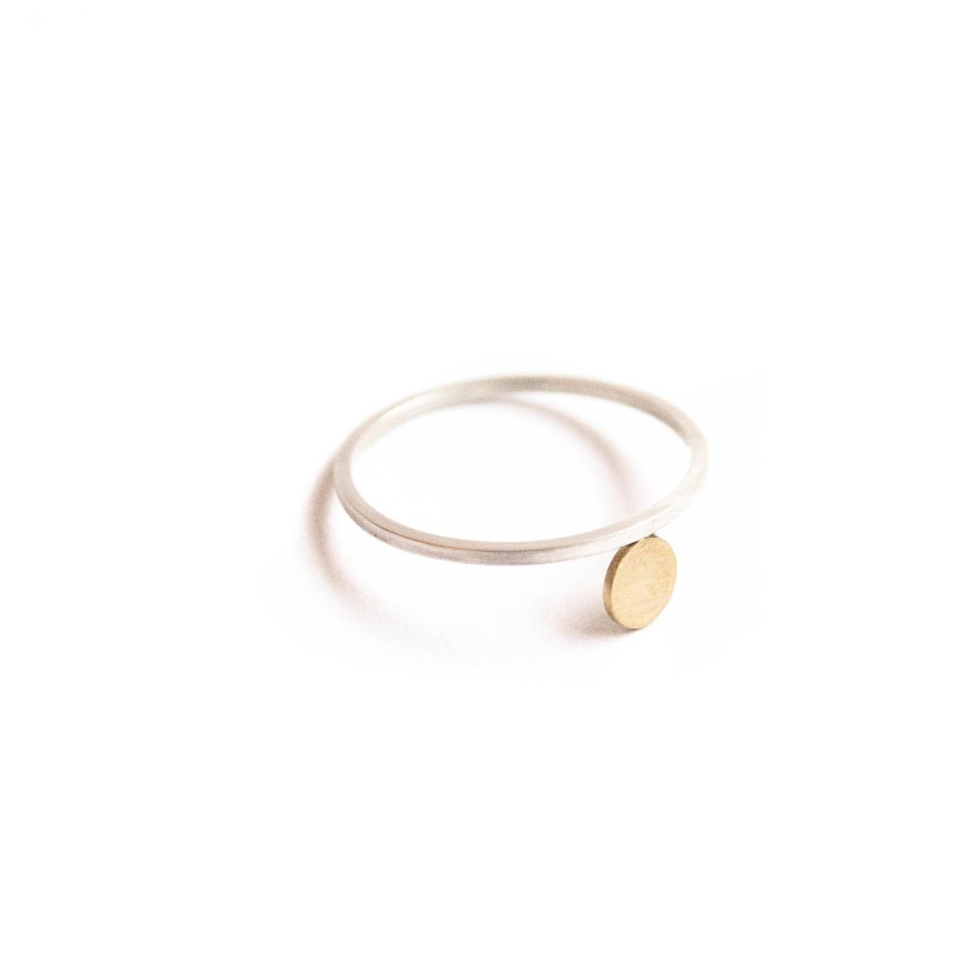 Handmade geometric silver drop ring gift ideas for women - MeganCollinsJewellery