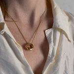 Introducing you to the bestseller, the Eloise necklace designed and created by MeganCollinsJewellery. Subtly combing Scandinavian geometric minimalism with a hint of the organic.