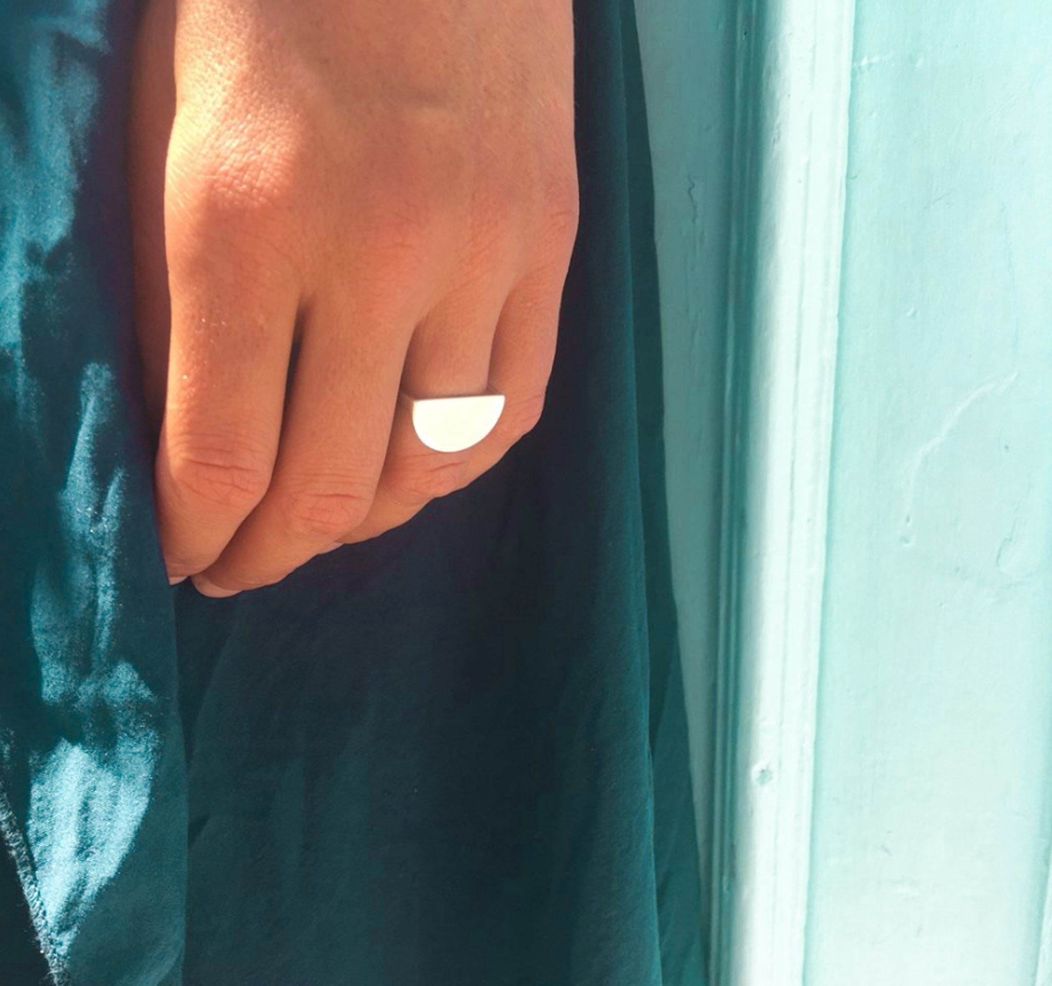 Ora half circle ring by Megan Collins Jewellery