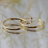 The Sara hoops by MeganCollinsJewellery, inspired by the symbolism of the circle which has represented eternity since ancient times.