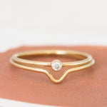 Delicate Gold filled Stacking ring - MeganCollinsJewellery