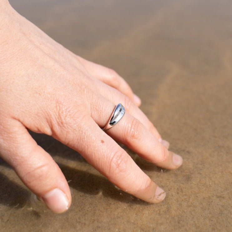 The Violaine by MeganCollinsJewellery that beautifully captures the essence of letting go and trusting the flow of life.