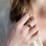 The Violaine by MeganCollinsJewellery that beautifully captures the essence of letting go and trusting the flow of life.