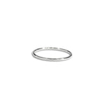 Simple Recycled Sterling Silver stacking ring 1mm band by Megan Collins Jewellery