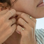 The gold dot ring by MeganCollinsJewellery signifies the light within us. Wear it as a reminder of your inner strength.