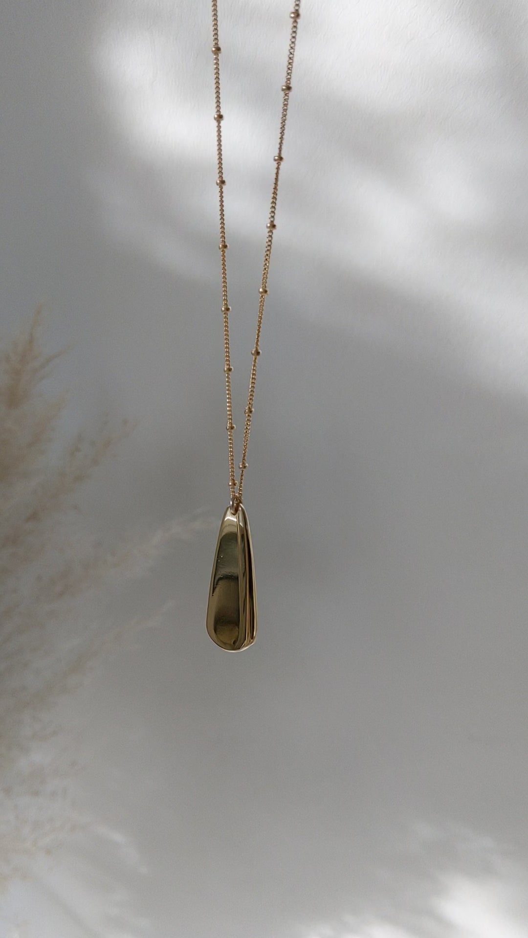 The Elegant Valerie necklace by Megan Collins Jewellery available in Gold vermeil and 100% recycled silver