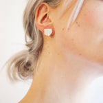 Ear Jacket Aike minimalist layered geometric handmade silver earrings- Megan Collins Jewellery